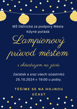 lampionový průvod městem